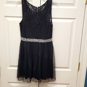 Speechless black party Dress with jewel band at Waist Gorgeous